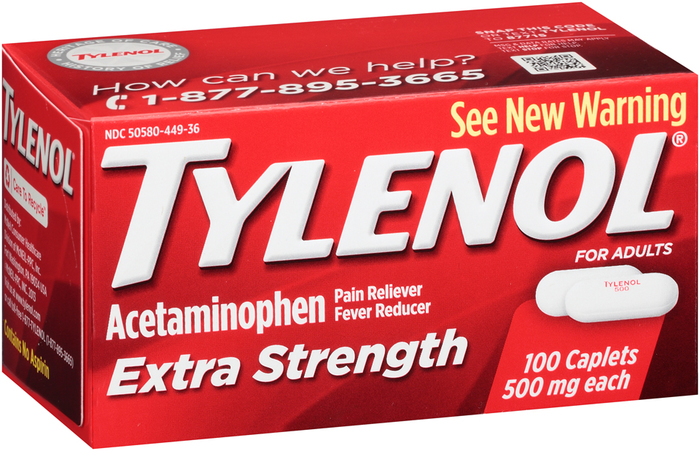 Tylenol Extra Strength 100 Caplets - Medshopexpress