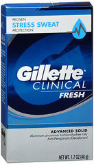 Gillette Clinical Strength Anti-Perspirant Deodorant Advanced Solid All Day Fresh - 1.7 OZ