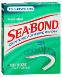 Sea Bond Denture Adhesive Lowers Fresh Mint - 15 Each