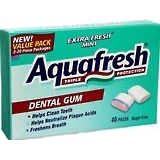 Aquafresh Dental Gum Extra Fresh Mint - 40 Each