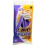 Bic Plus Shavers Lanolin and Vitamin E 10-Pack - 10 Each