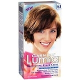 Garnier Brightening Color Creme with Floral Extract, Level 3 Permanent, Light Golden Brown 63  - 1ea