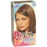 Garnier Brightening Color Creme with Floral Extract, Level 3 Permanent, Light Natural Brown 60  - 1ea