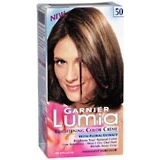 Garnier Brightening Color Creme with Floral Extract, Level 3 Permanent, Natural Brown 50  - 1ea