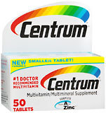 Centrum High Potency Multivitamin/Multimineral Supplement, Tablets  - 50ea