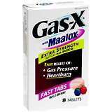 Gas-X Anti-Gas Plus Antacid, Extra Strength, Fast Tabs, Wild Berry  - 8ea