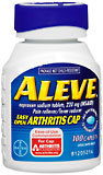 Aleve Pain Reliever/Fever Reducer, Caplets (Capsule-Shaped Tablets)  - 100ea