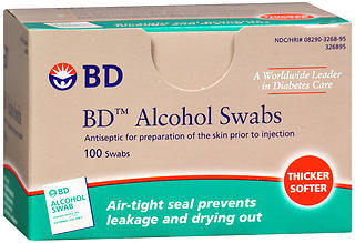 BD ALCOH SWAB REGDISP SWB 100  - Size 100  SWB at MedshopExpress.Com
