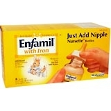Enfamil Milk-Based Infant Formula with Iron, Ready-to-Use, Nursette Bottles  - 8ea