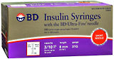 BD Ultra-Fine II Insulin Syringes 3/10cc 5/16 Inch 30 Gauge - 100 EA