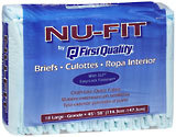 Nu-Fit Briefs Large - 4 Pack x 18 EA