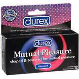 Durex Mutual Pleasure Condoms Lubricated Latex - 12 EA