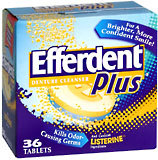 Efferdent Plus Denture Cleanser Tablets - 36 Tablets