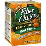 FiberChoice Drops Tropical Orange Low Sugar - 72 EA