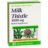 Nature's Bounty Milk Thistle Softgel Capsules - 30 Caps