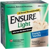 Ensure Light 4-Pack 8-Ounce Cans Vanilla 6X4X8 Pack - 32 Ounces