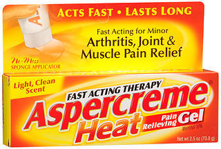 ASPERCREME Heat Pain Relieving Gel - 2.5 OZ - Medshopexpress