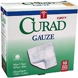 Curad Gauze Pads 2 Inches X 2 Inches - 10 Each