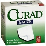 Curad Gauze Pads 2 Inches X 2 Inches - 25 EA