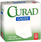 Curad Gauze Pads 3 Inches X 3 Inches - 25 EA