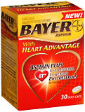 Bayer Aspirin With Heart Advantage Duo-Caps - 30 Caplets