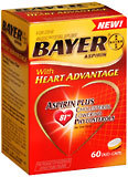 Bayer Aspirin With Heart Advantage Duo-Caps - 60 Caplets