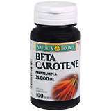 Nature's Bounty Beta Carotene 15 mg Softgels - 100 Tab