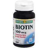 Nature's Bounty Biotin 300 mcg Tablets - 100 Tab