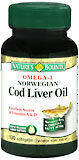 Nature's Bounty Cod Liver Oil Softgels - 100 Caps