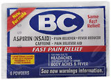 BC NEW Formula Headache Powders 24X6 Pack