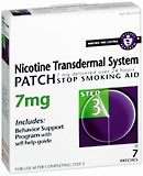 Nicotine Transdermal System Patch 7 mg Step 3 7-Pack - 7 Each
