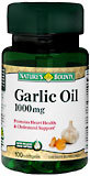 Nature's Bounty Garlic Oil 1000 mg Softgels - 100 Caplets