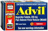 Advil Ibuprofen, 200 mg, Coated Tablets  - 165ea