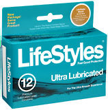 LifeStyles Condoms Ultra Lubricated - 12 Each