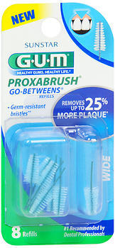 Butler G-U-M Proxabrush Refill Plastic/Tapered - 8 Each