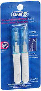 Oral-B Compact Interdental Brush - 2 Tapered Brushes - Medshopexpress