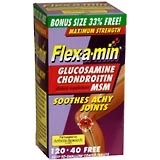 Flex-A-Min Glucosamine Chondroitin MSM, Maximum Strength, Tablets, Bonus  - 160ea