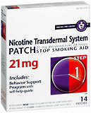 Nicotine Transdermal System Patch 21 mg Step 1 14-Pack - 14 Each