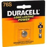 Duracell 1.5 Volt Silver Battery 76S - 1 EA