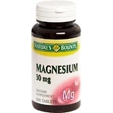 Nature's Bounty Magnesium 30 mg Tablets - 100 TB