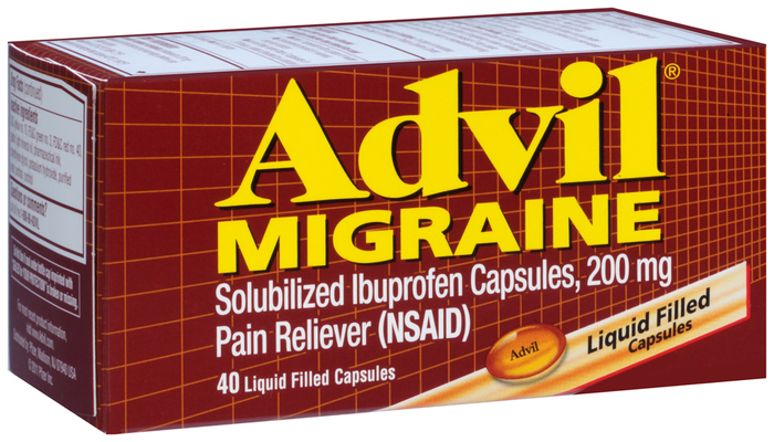 Advil Solubilized Ibuprofen, 200 mg, Liquid Filled Capsules  - 40ea