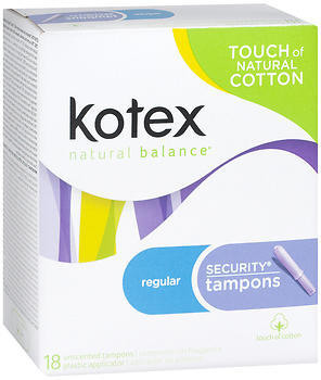 Kotex Security Tampons Regular Absorbency - 18 Each