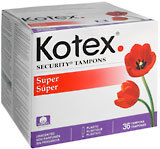 Kotex Security Tampons Super Absorbency - 36 Each
