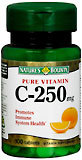 Nature's Bounty Vitamin C-250 mg Tablets - 100 Tab