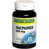 Nature's Bounty Niacinamide 500 mg Tablets - 100 TB