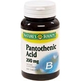 Nature's Bounty Pantothenic Acid 200 mg Tablets - 100 TB