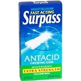 Surpass Antacid Chewing Gum Extra Strength Wintergreen - 20 Each