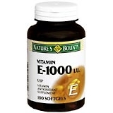 Nature's Bounty Vitamin E-1000 IU Softgels - 100 Caps