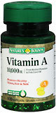 Nature's Bounty Vitamin A 10,000 IU Softgels Fish Liver Oils - 100 Caps