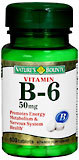 Nature's Bounty Vitamin B-6 50 mg Tablets - 100 Tab